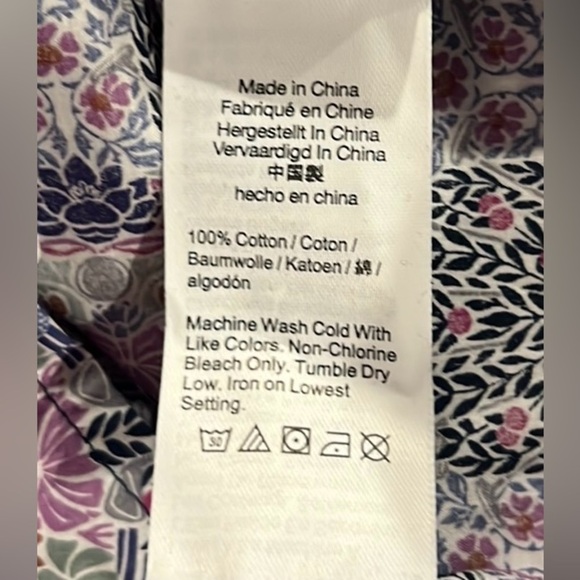 J.Crew women’s button down long sleeve cotton liberty London dress size XS NWT - Picture 8 of 10